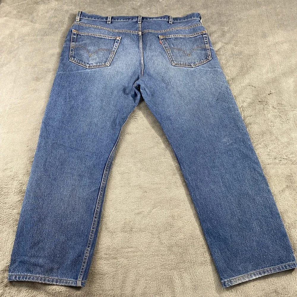VTG Levis 505 Jeans Mens W42L30 Blue Regular Fit Straight Leg Medium Wash Y2K